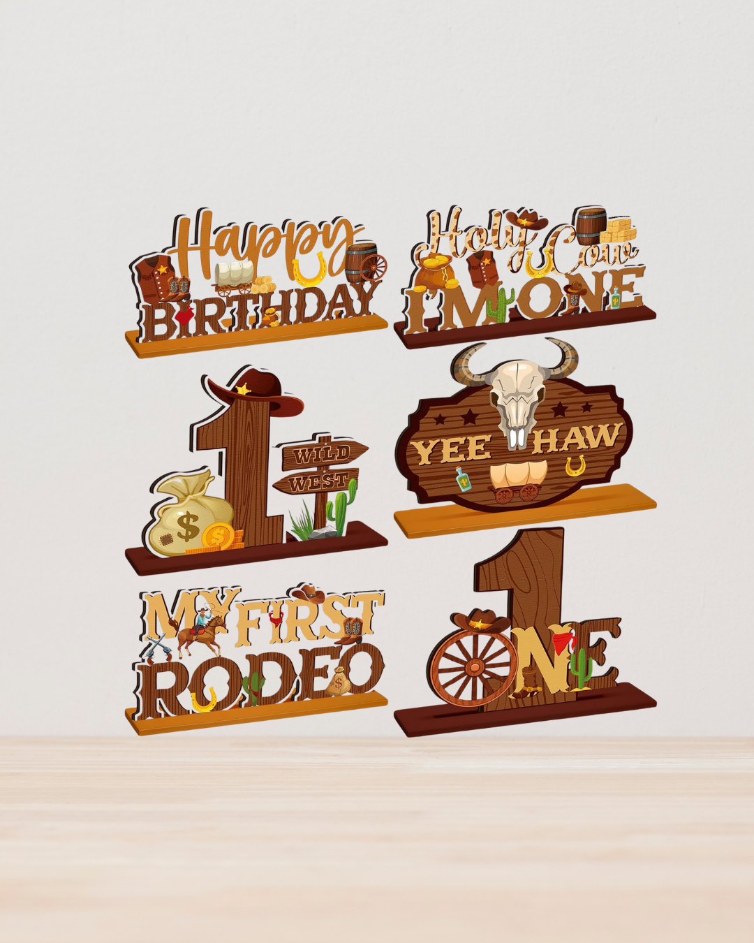 My First Rodeo Wood Signs