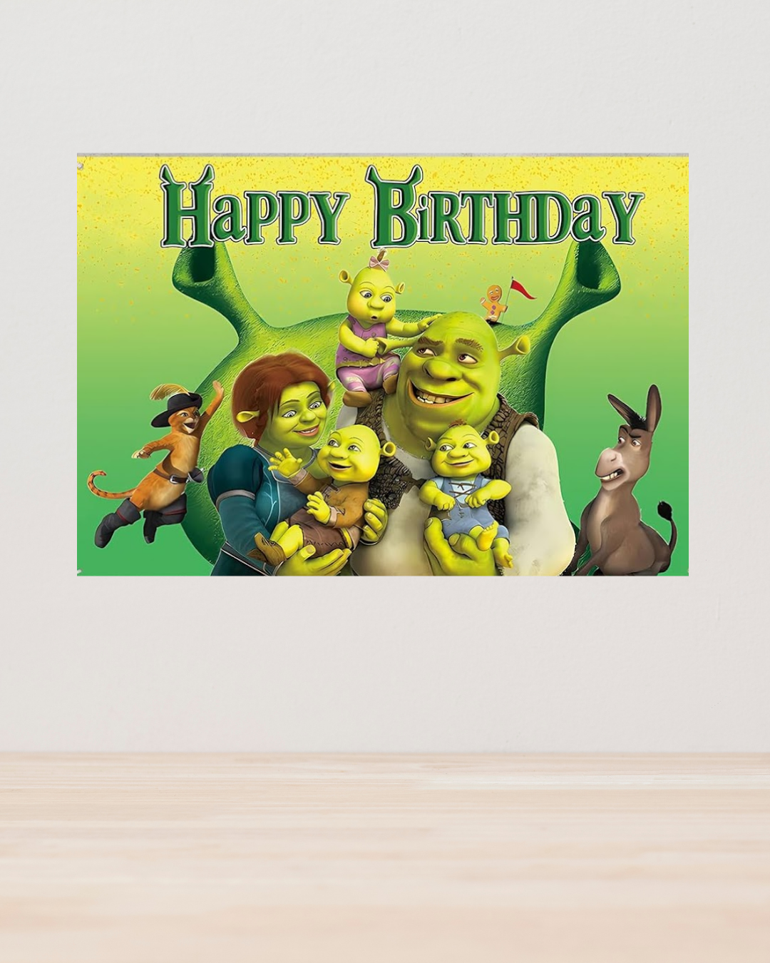 Shrek Happy Birthday Backdrop