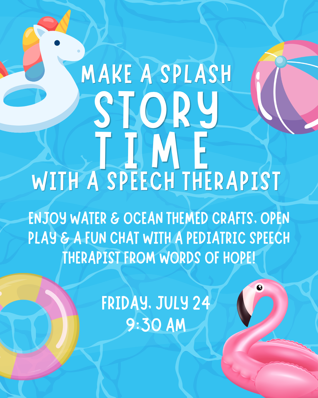 Storytime with the Speech Therapist (July)
