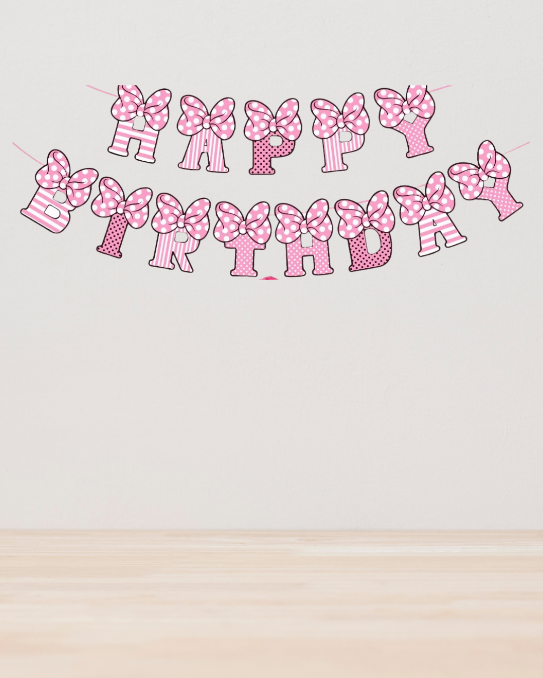 Minnie Mouse Happy Birthday Banner