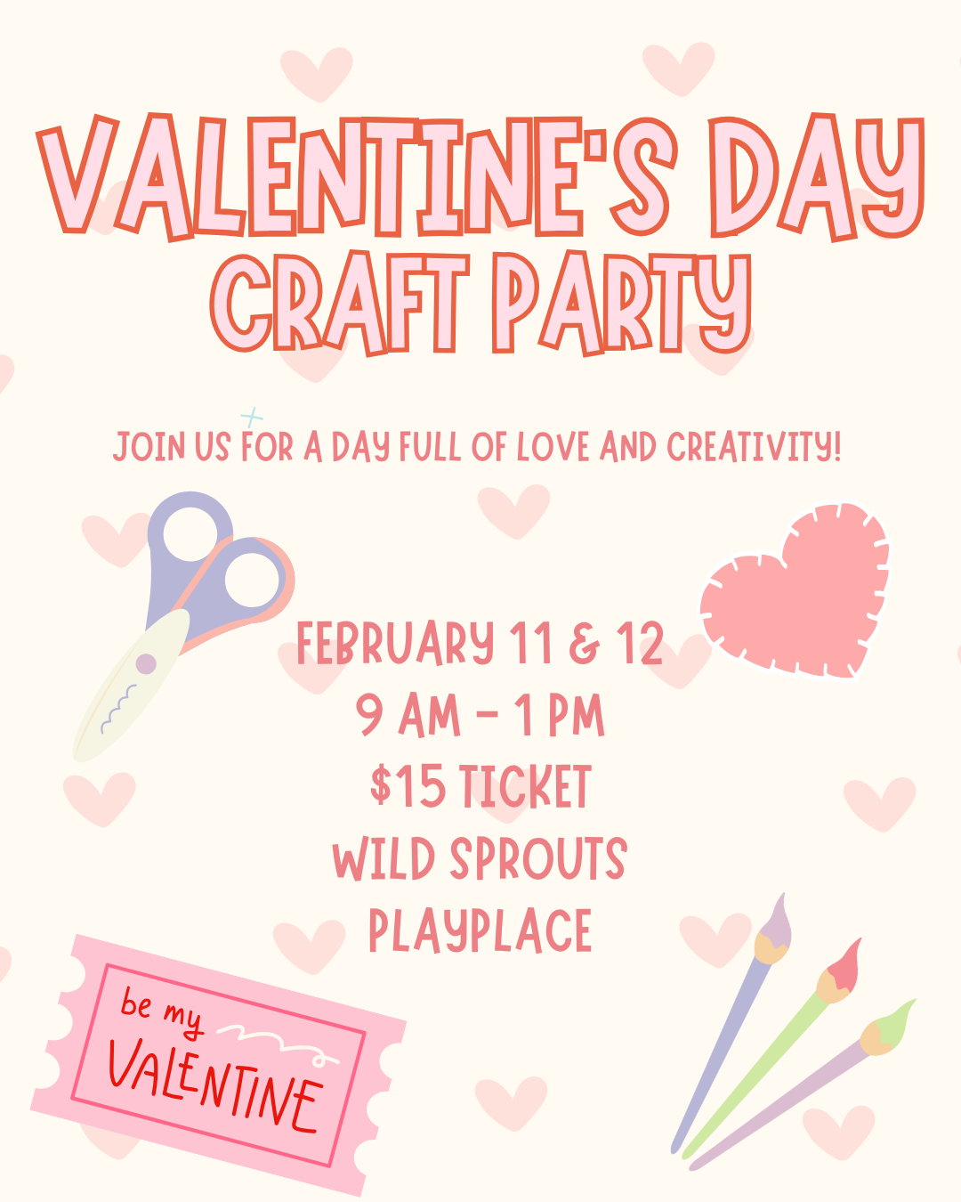 Valentine's Day Craft Party