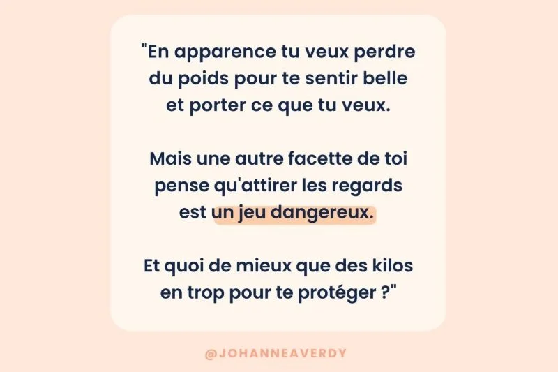 Les kilos émotionnels de protection