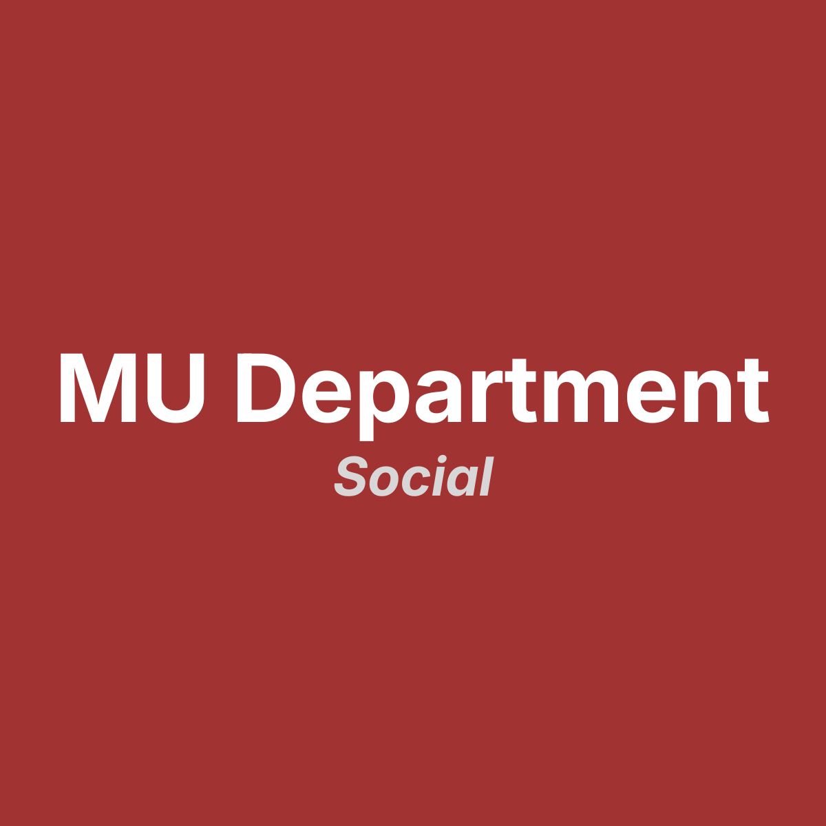 Makeup Department Social
