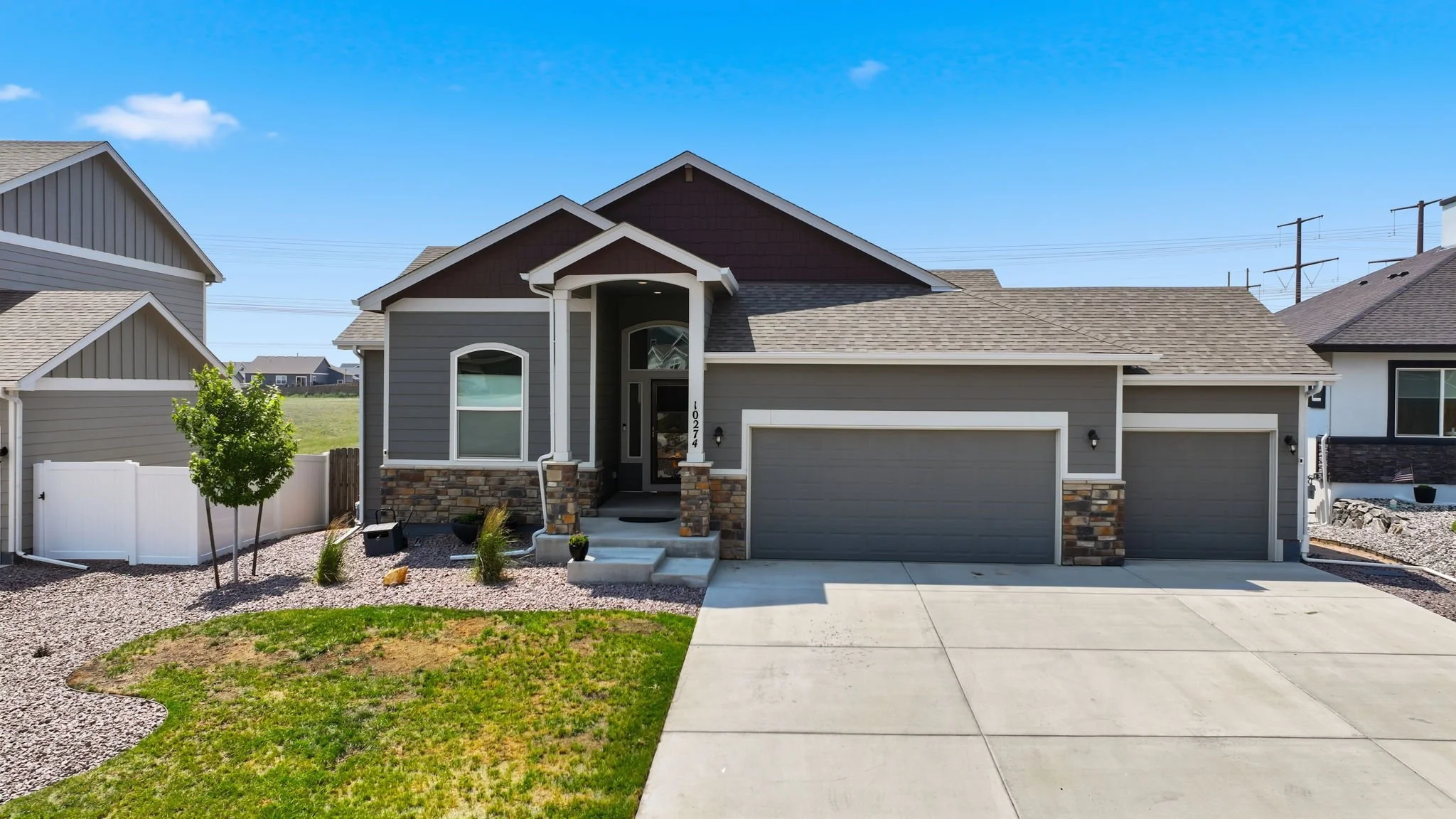 Home in Peyton, CO FOR SALE, exterior front of home Colorado Springs
