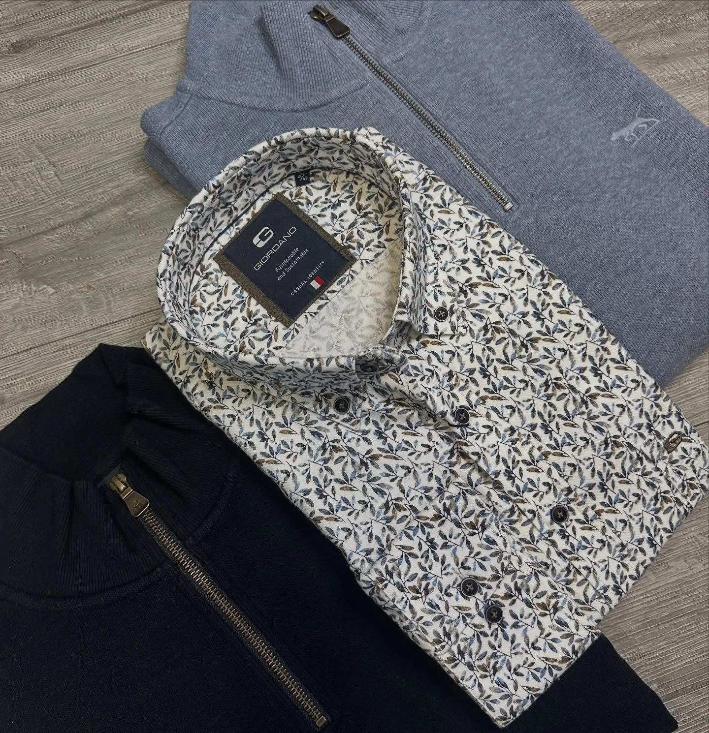 One shirt, 4 knitwear options 🍂