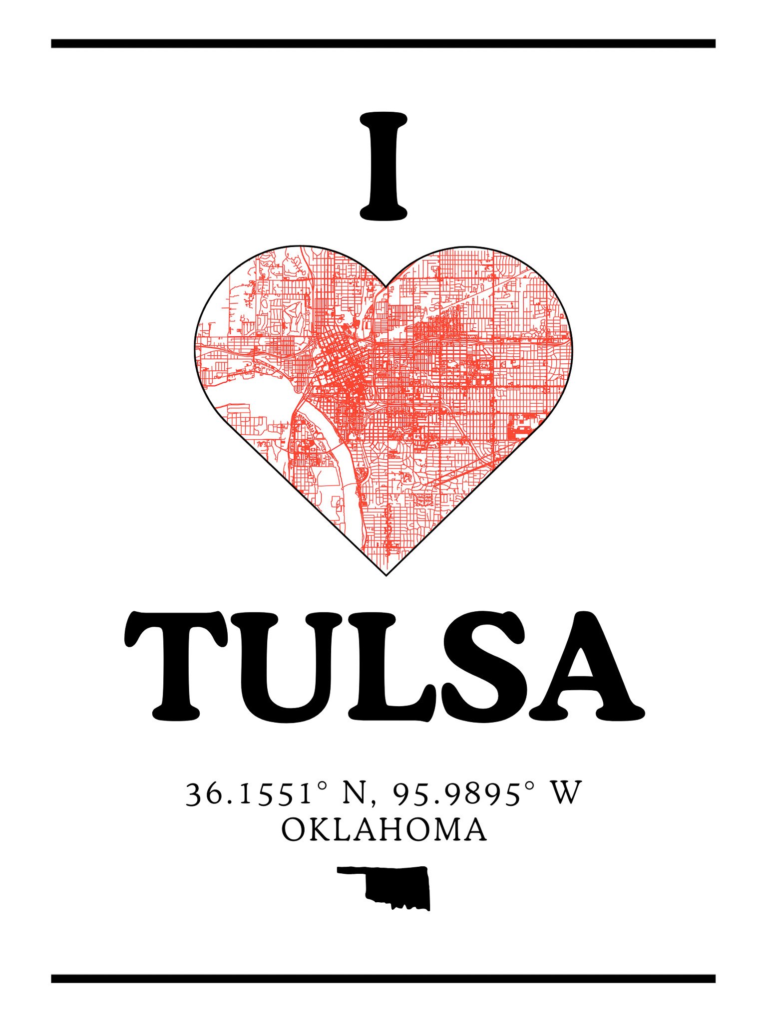 I Love Tulsa Poster
