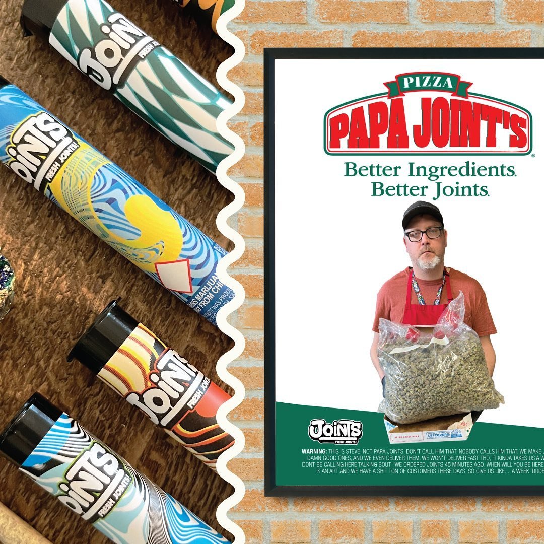 A series of Papa Joints posters with a side of why our Joints don&rsquo;t suck