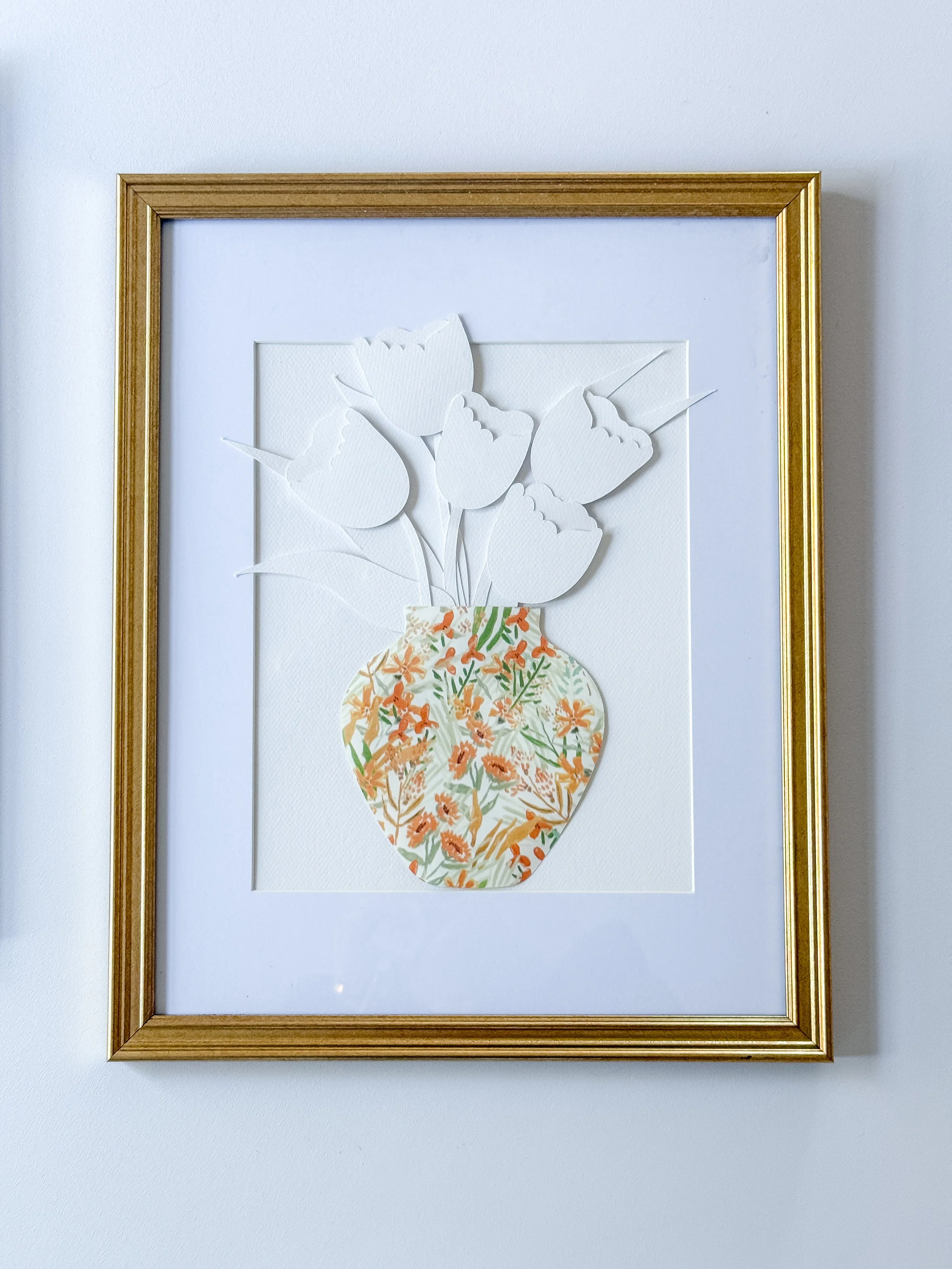 Tulips in Poppy Vase