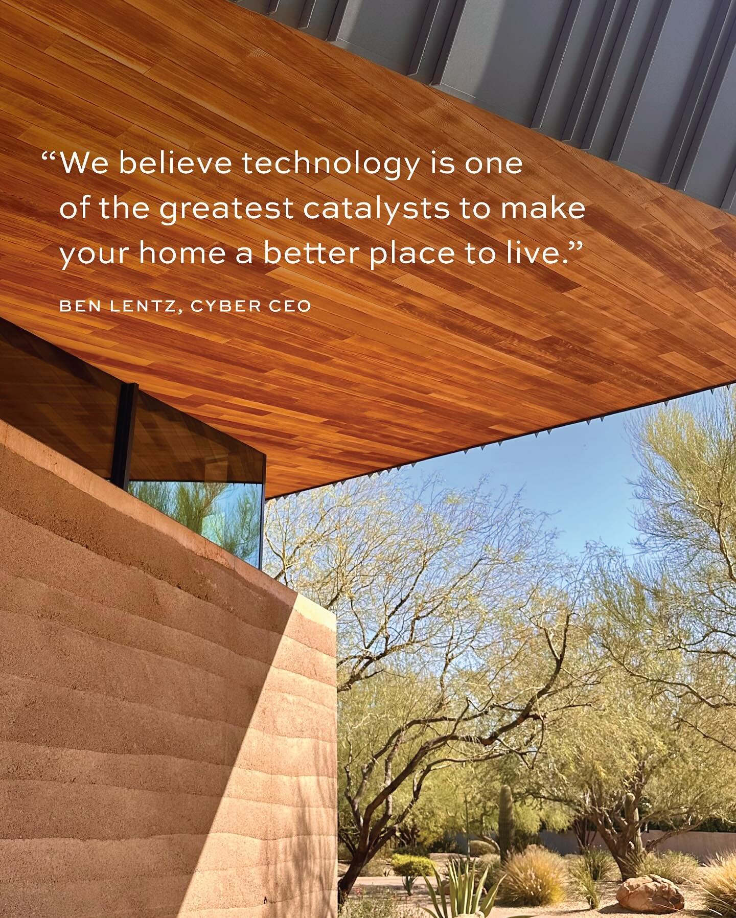 Think: Interior lighting automatically adjusting to align with your circadian rhythm; The most advanced whole-home security system for peace-of-mind 100% of the time; Immersive entertainment experiences from custom home theaters to perfectly distribu