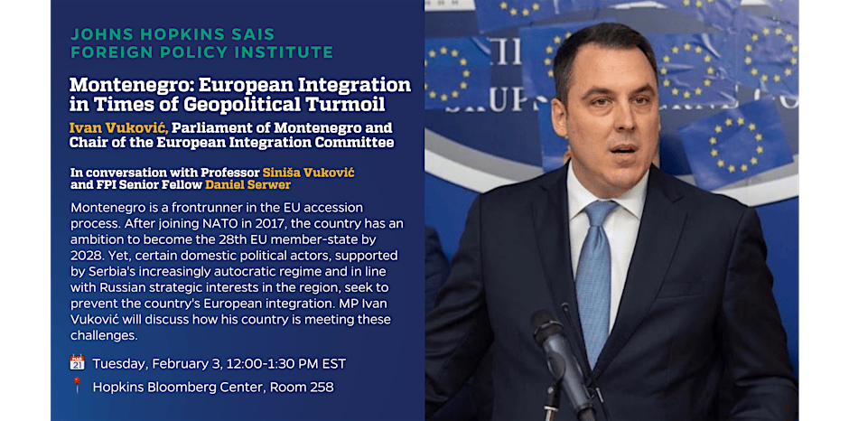 Montenegro: European Integration in Times of Geopolitical Turmoil