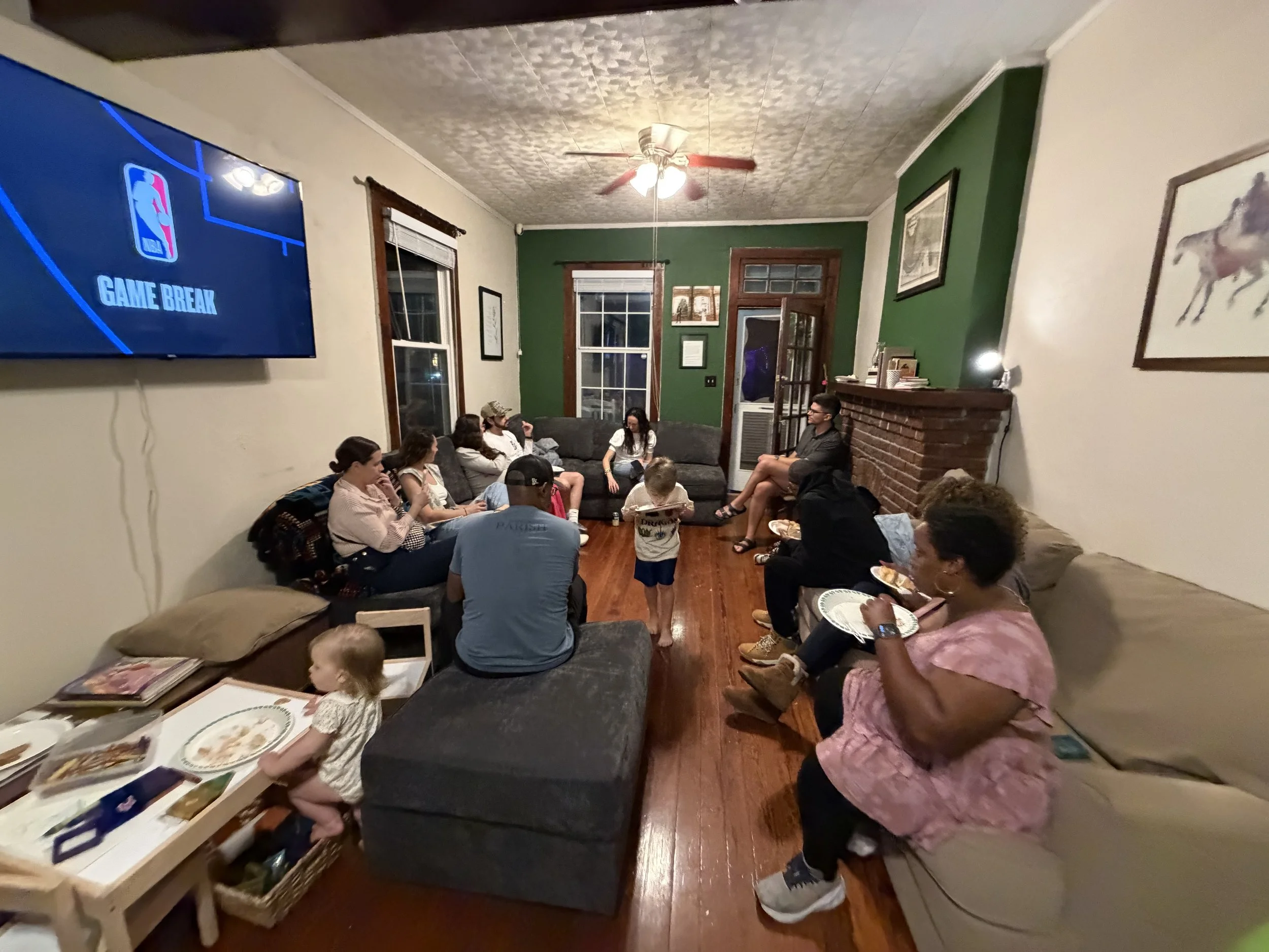 we had our first open house.