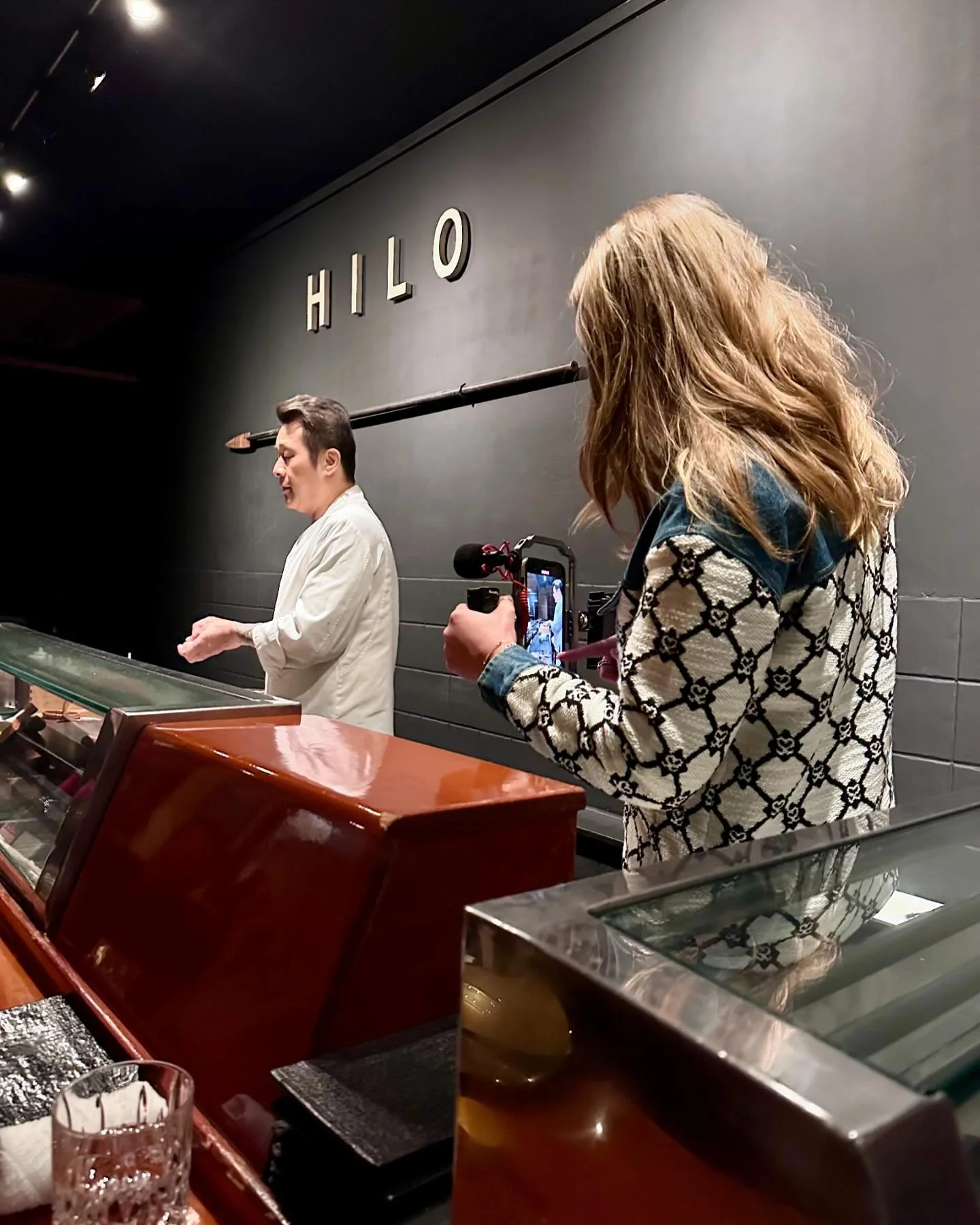 Rare sighting of me at work! Thank you @briankramerphotography for introducing us to your friend Hilo and his new(er) omakase spot @hilobeverlyhills. We drank sake, laughed A LOT, captured a lot of GREAT content to help promote this hidden gem, OH&he