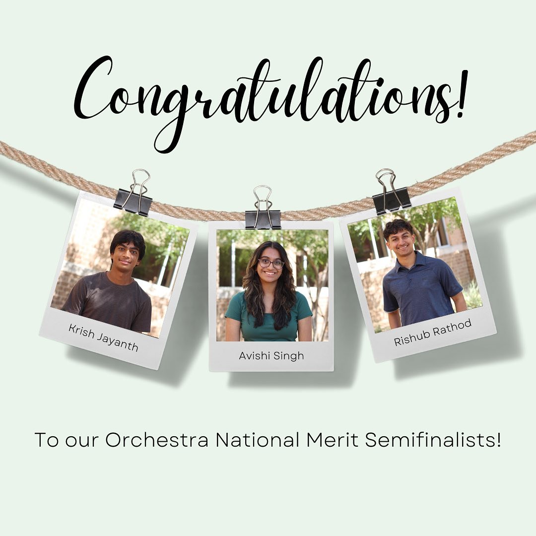 Frisco had 133 National Merit Semifinalists. 74 of those students participate in Fine Arts (including 23 orchestra students and 14 band students). We are so proud of our Semifinalists‼️