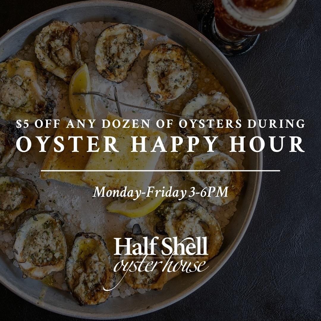 Checking in to remind you that our oyster dozens are $5 off today from 3PM until 6PM! 🦪🔥

Oyster Happy Hour Monday-Friday 3PM-6PM | Dine-in only. For a limited time!