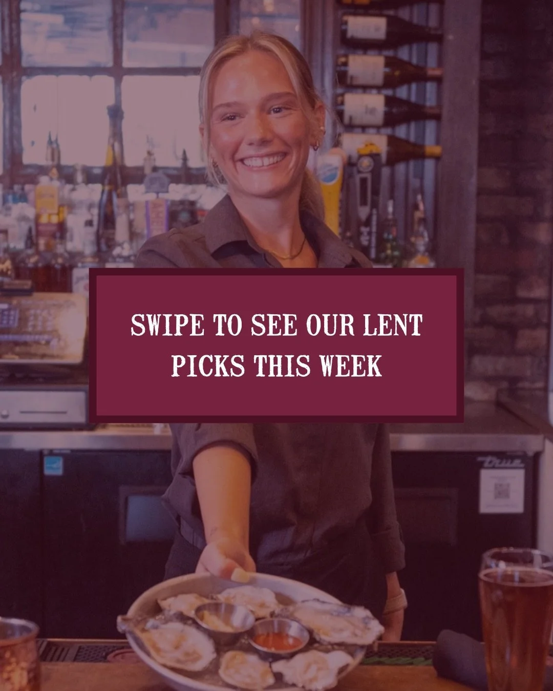 This week&rsquo;s Lent favorites.

🦪 Oysters! Raw, Chargrilled, Baked &mdash; you can&rsquo;t go wrong!
🍄&zwj;🟫 Seafood Stuffed Portabellas! Gulf blue crab, shrimp, all the good stuff!
🍤 Voodoo Shrimp PoBoy! Gulf shrimp that are a little sweet wi