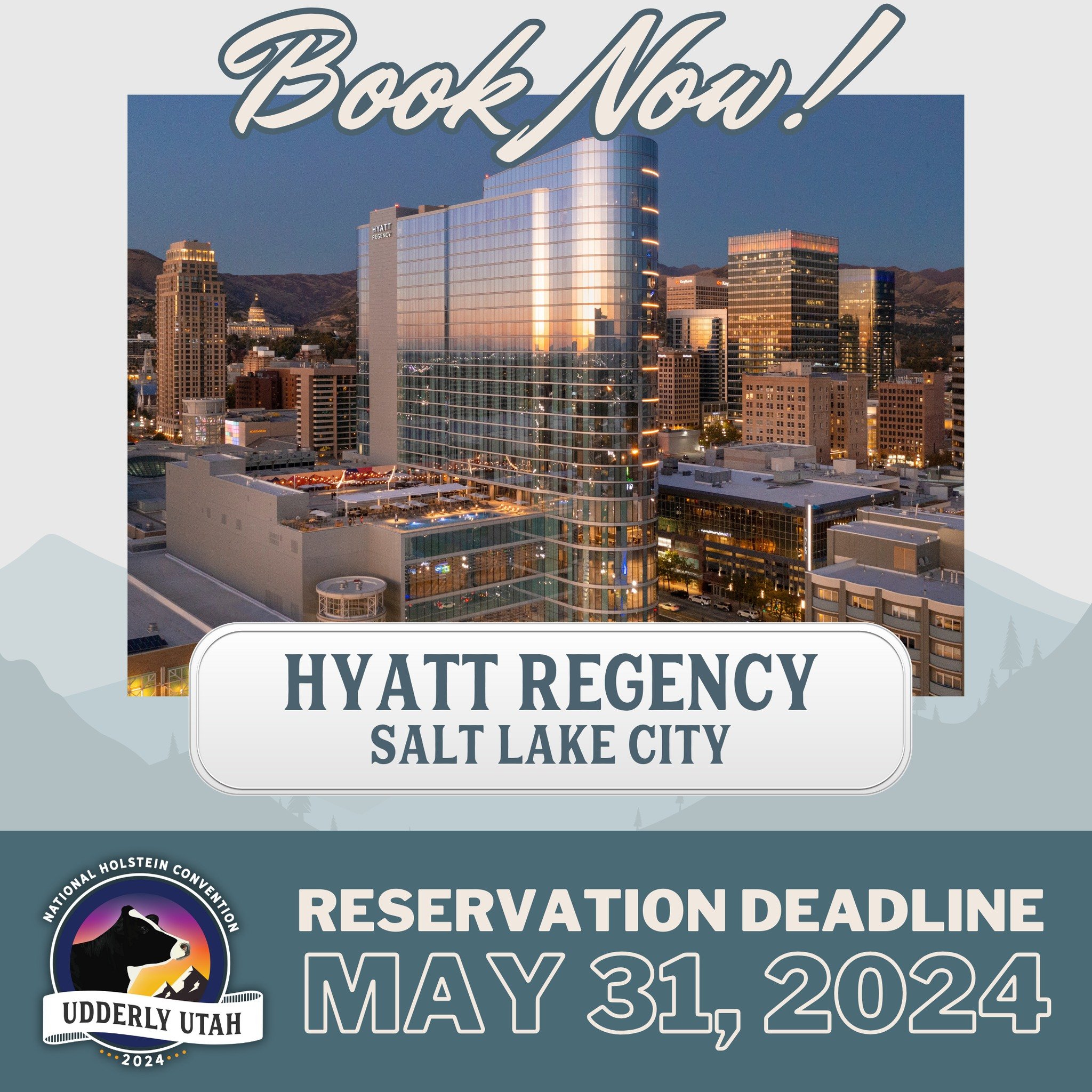 Have you booked your stay at the National Holstein Convention hotel? The reservation deadline is fast approaching!
 
📅 Deadline: May 31, 2024
🔗 Click the link in our bio to reserve your room or find out more. Availability won't last, so make sure t