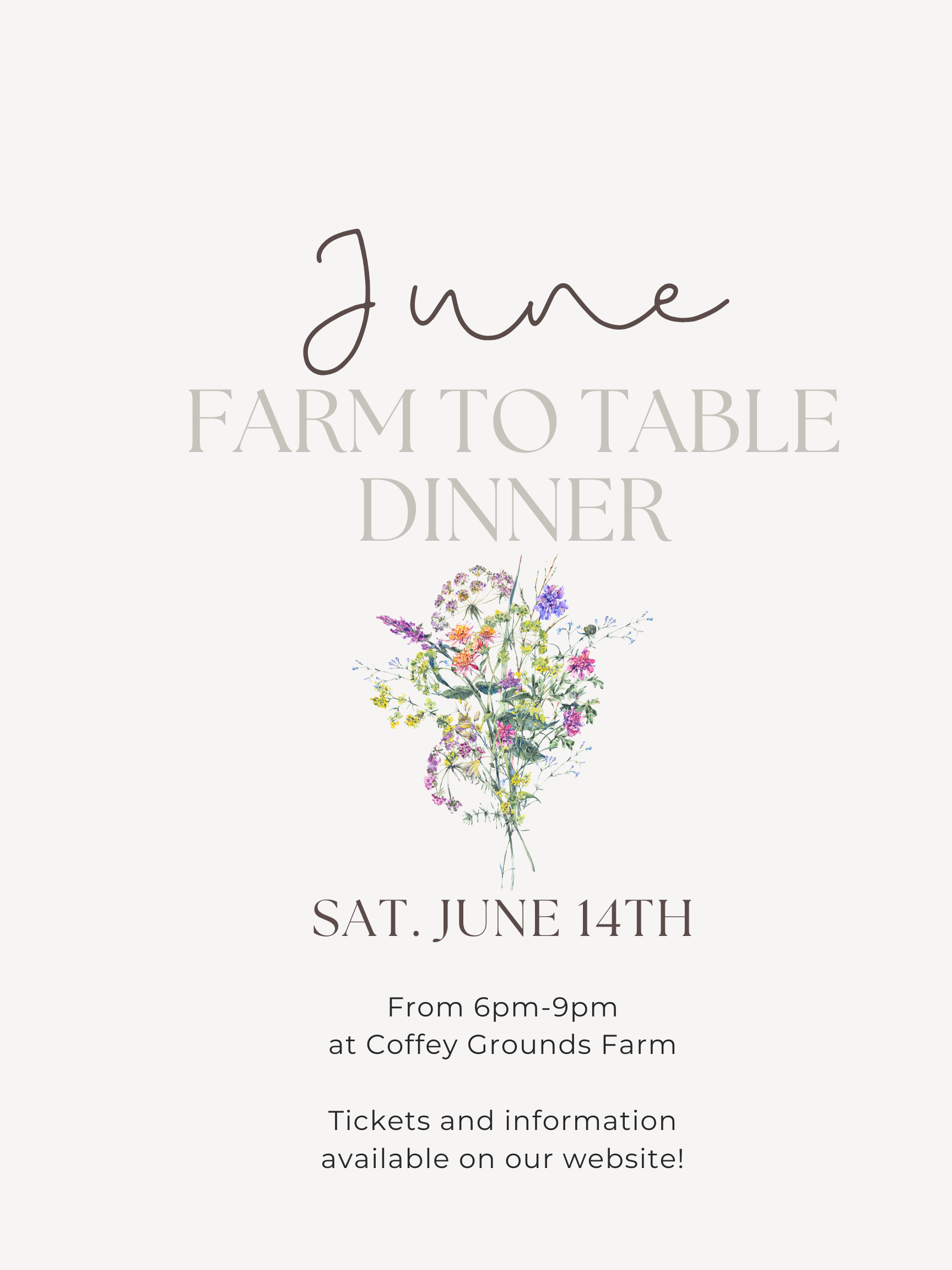 June 2025 Farm to Table Dinner