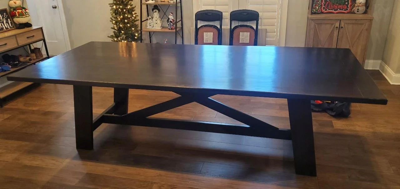 Black Stained Maple Table