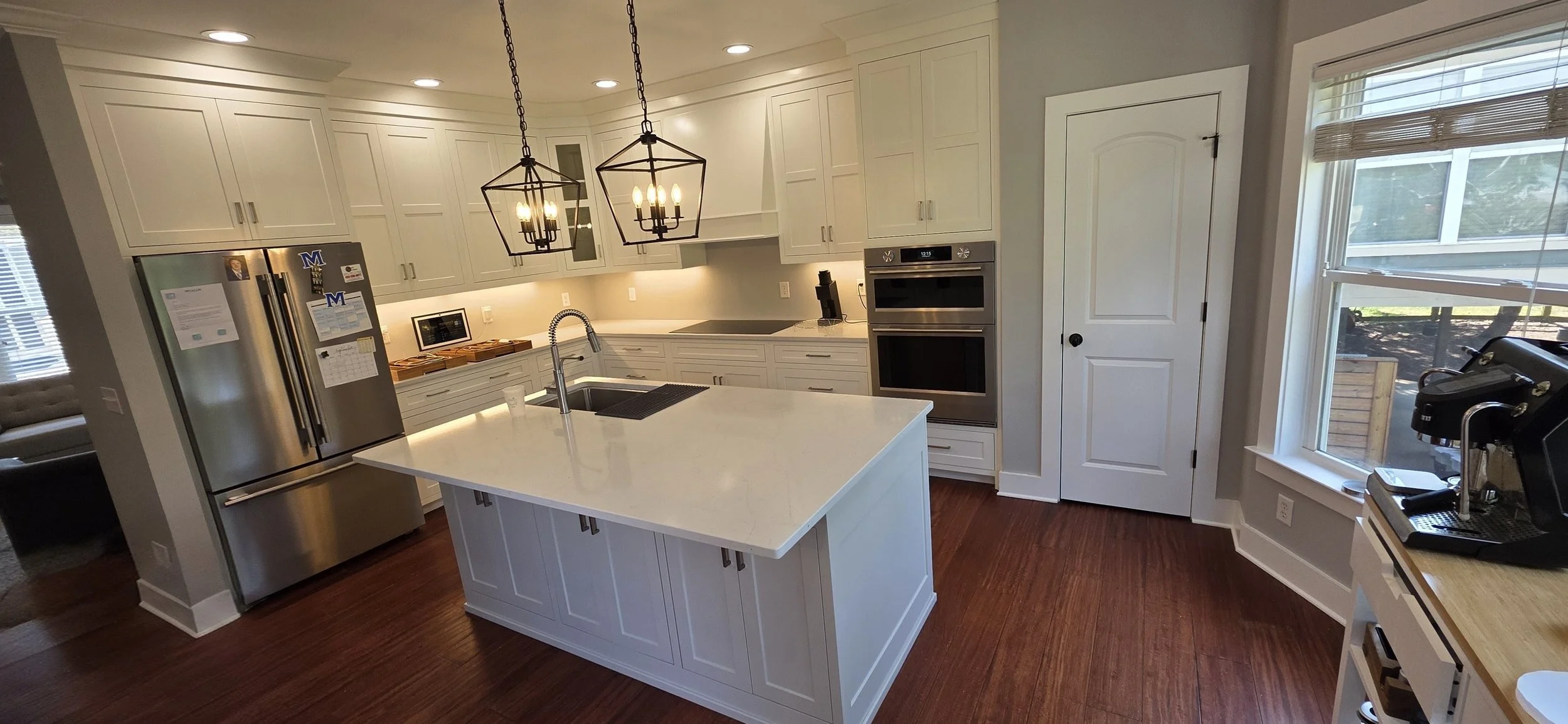 Perimiter Paint- SW 7551 Greek Villa. Island Paint- SW 7036 Accesible Beige