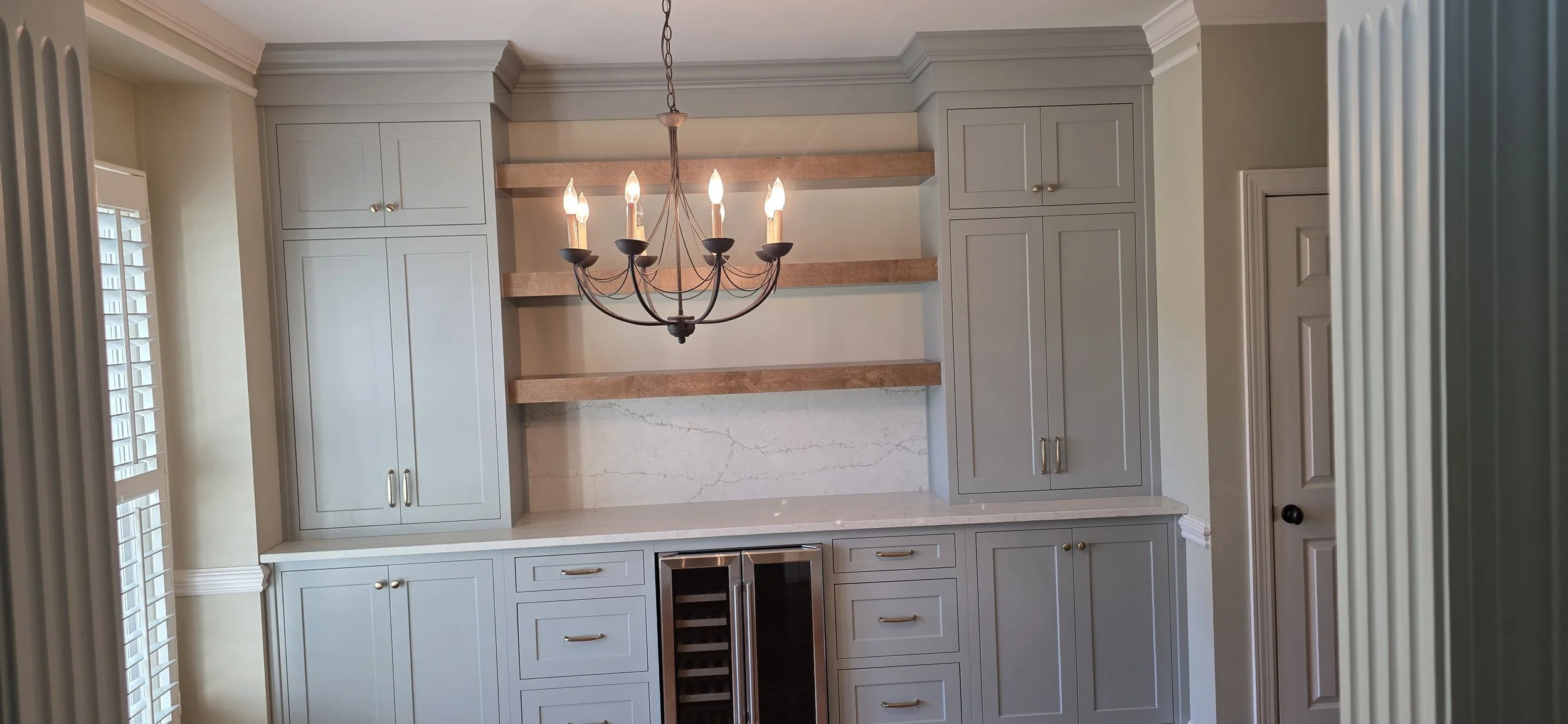 Paint: SW 7660 Earl Grey_ Stain- Minwax Special Walnut
