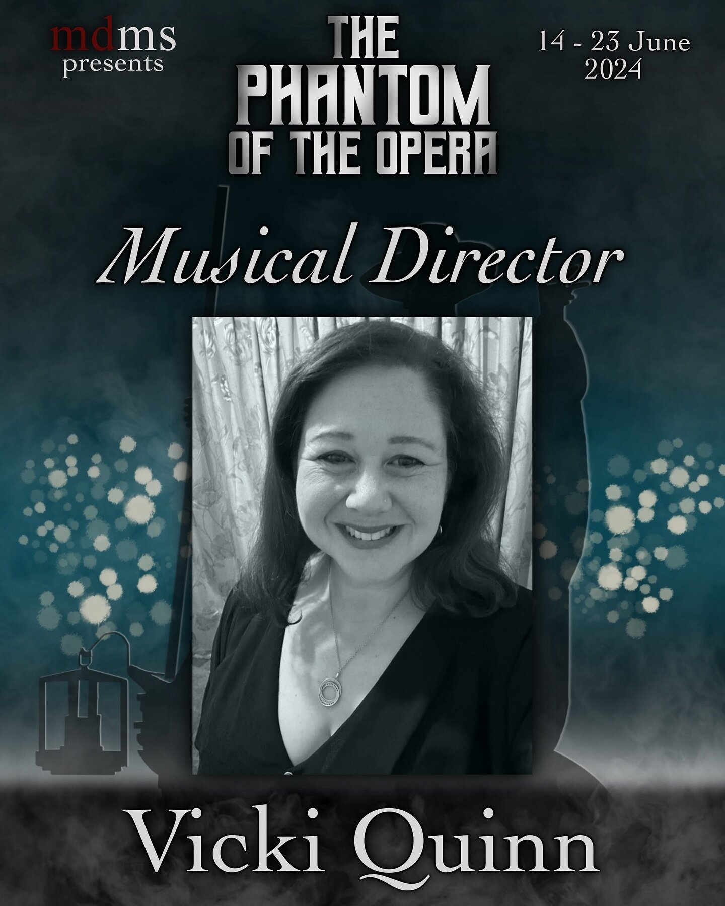 MDMS are thrilled to welcome the wonderful Vicki Quinn as Musical Director for our June 2024 production of The Phantom Of The Opera!
 
MDMS presents
🎼𝙏𝙃𝙀 𝙋𝙃𝘼𝙉𝙏𝙊𝙈 𝙊𝙁 𝙏𝙃𝙀 𝙊𝙋𝙀𝙍𝘼
🗓️14 - 23 June 2024
📍@karralyka