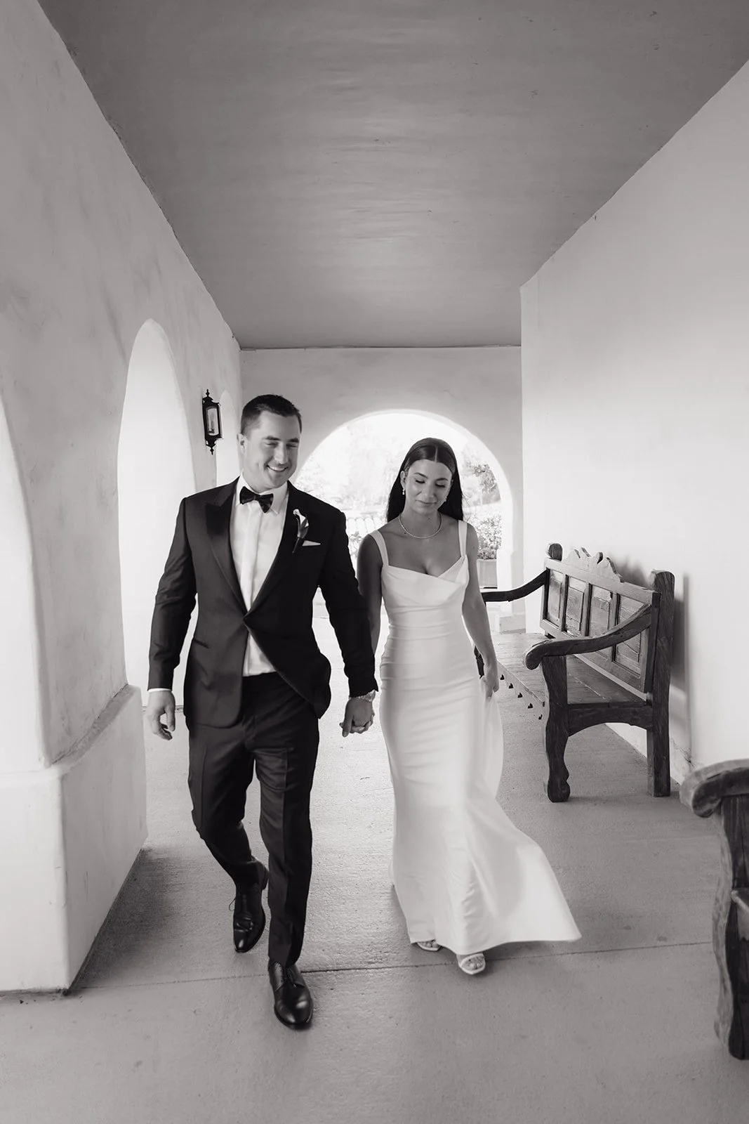 Bride and Groom Wedding Portraits in Palos Verdes California