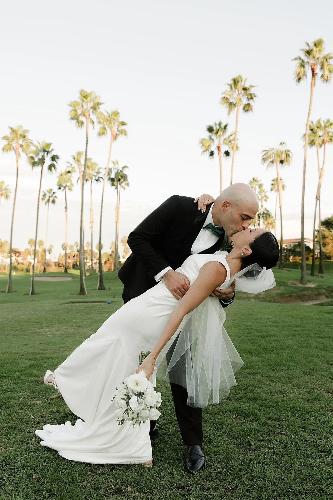 Westdrift Hotel Wedding, First kiss, golf course wedding, natural light candid lifestyle Los Angeles Wedding Photographer