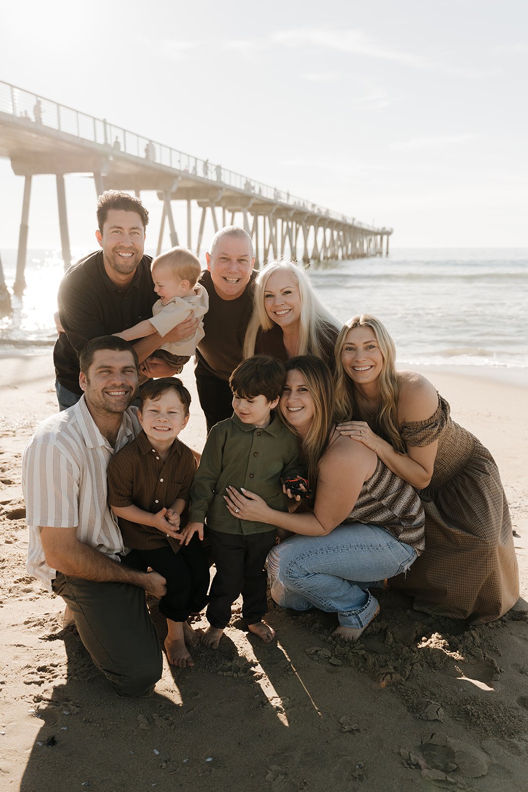 Hermosa Beach, Group Family Photography - Jade Sharp Photo