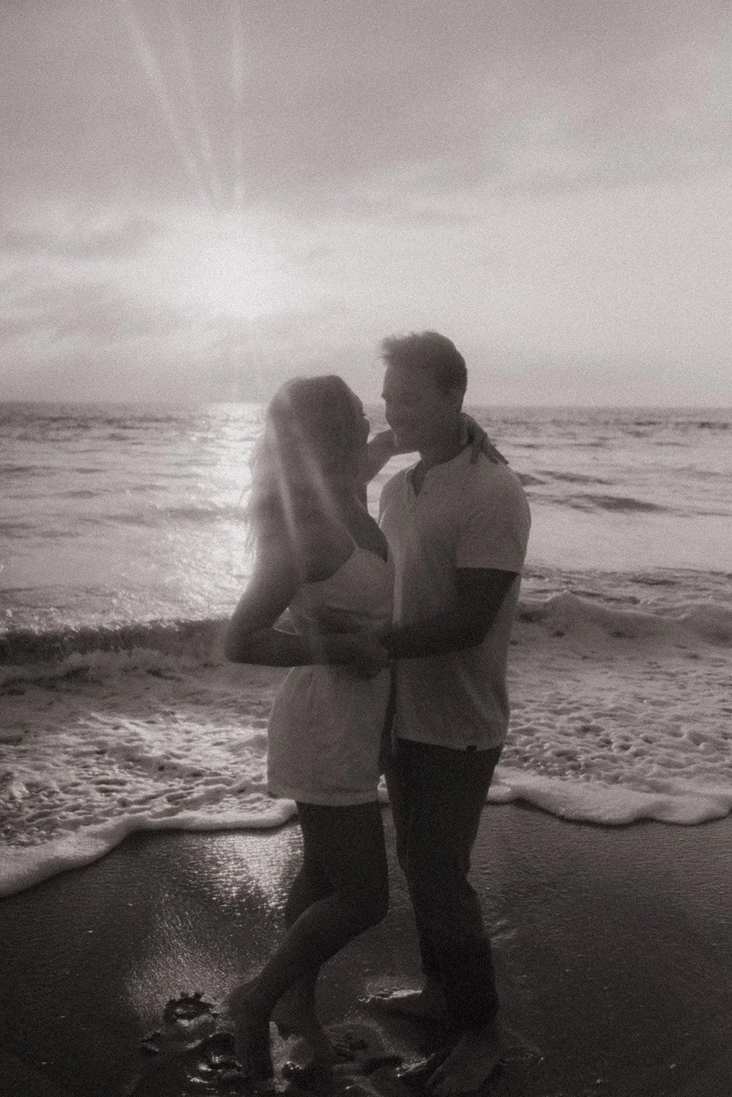 Beachy engagement session, lifestyle candid natural light photographer, Los Angeles
