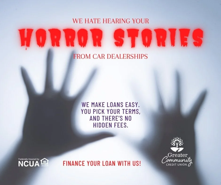 🎃Don't get scared  when buying a new vehicle!🚗

Contact us to make your next loan easy.