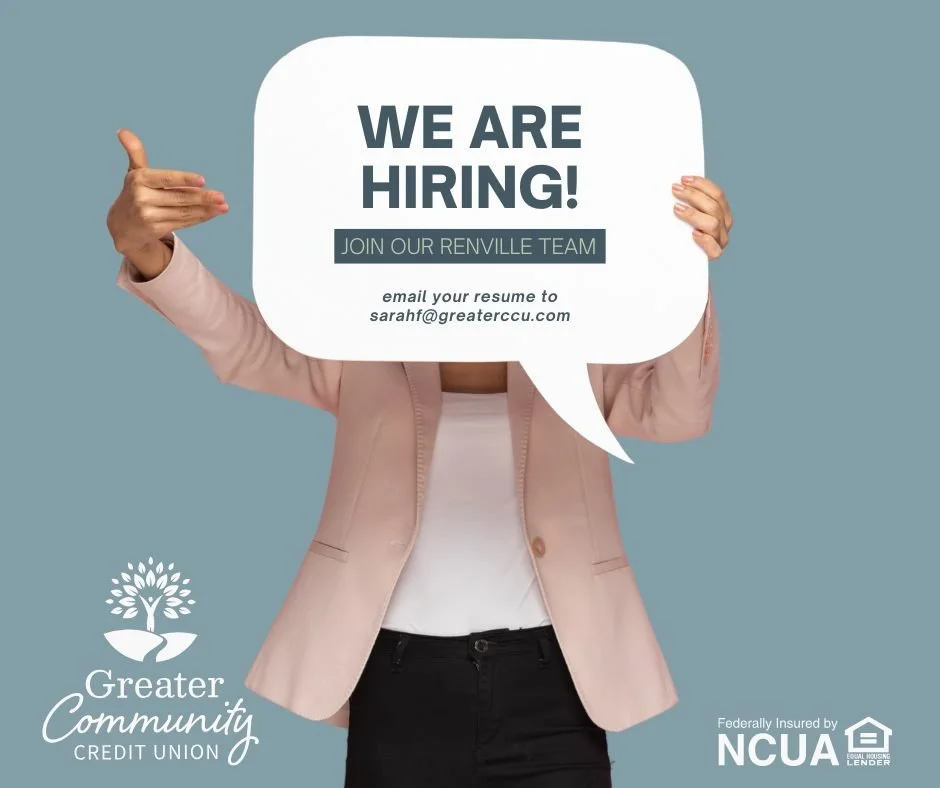 We're Hiring: Full-Time Member Service Representative

⭐ Join the Greater Community Credit Union Team! ⭐

Are you passionate about helping people and providing exceptional customer service? Greater Community Credit Union is looking for a full-time Me