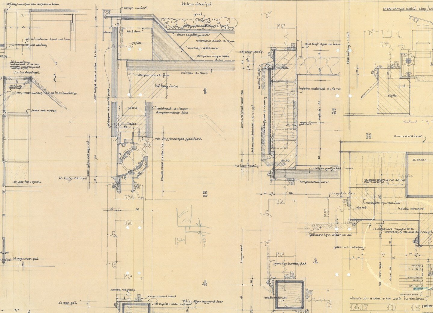 New projects on the drawing table. This client came with a folder her father kept from the previous renovation. They've all been digitally scanned, and we can begin!

#Buildlessbutbetter #renovatedontrelocate #savouringspace #Amsterdam #summerhouse