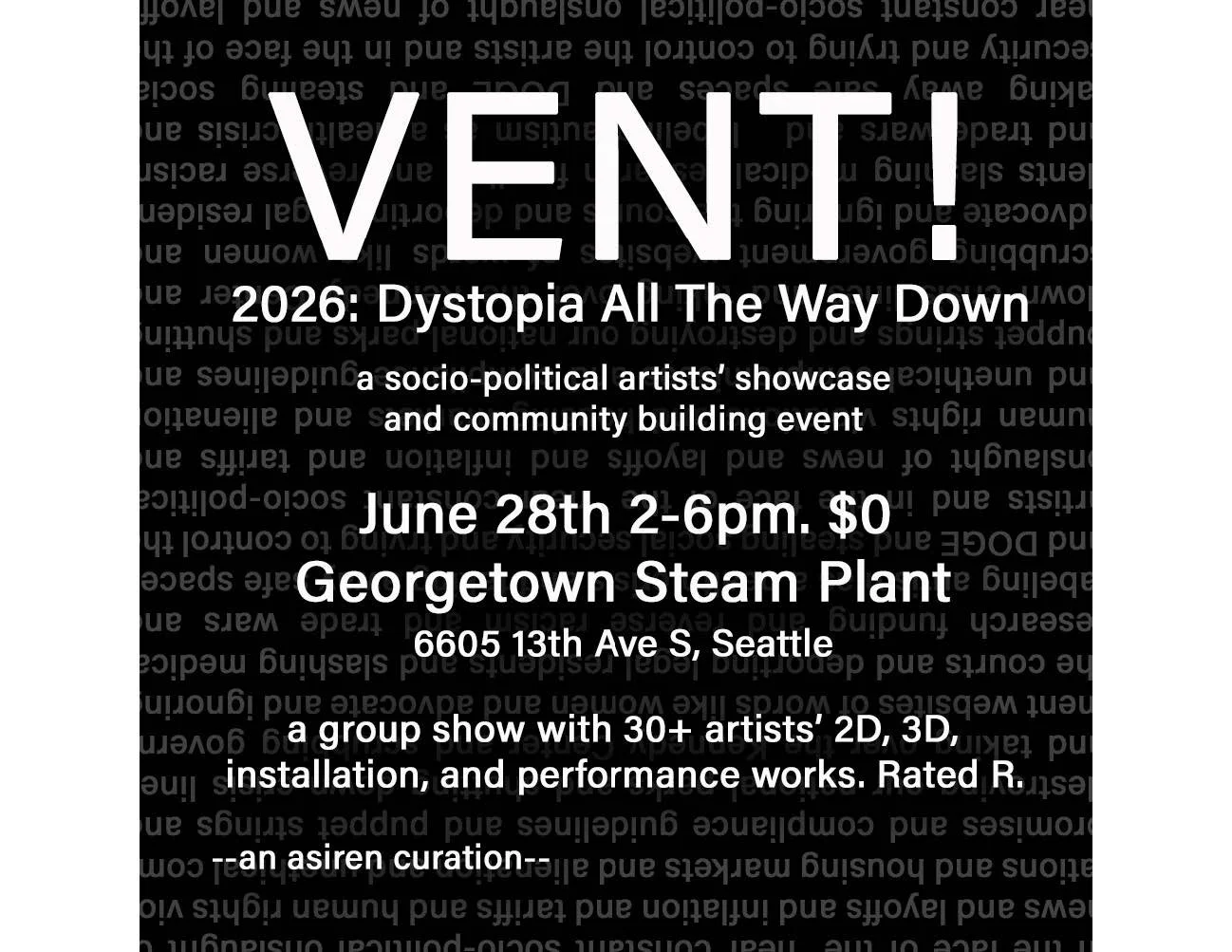 VENT! 2026: Dystopia All The Way Down
