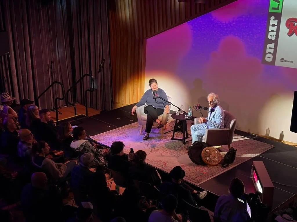 Had a blast last night chopping it up with Naomi Fry (@frynaomifry) @onairfest with @kcrw