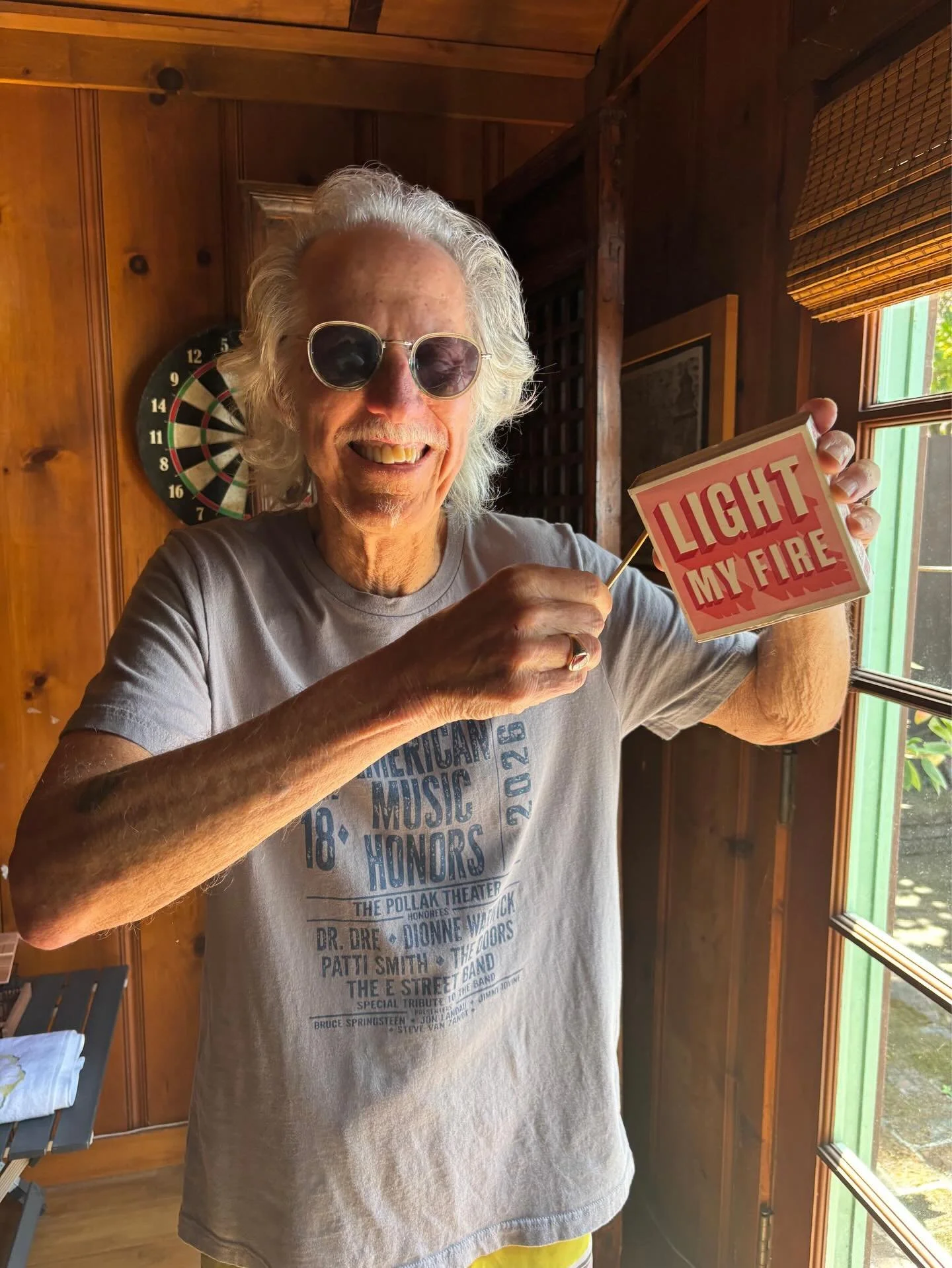 I&rsquo;m wearing the Springsteen American Music Honors t shirt, in which I played LMF with &ldquo;The Boss.&rdquo; See if you can name my fellow honorees?