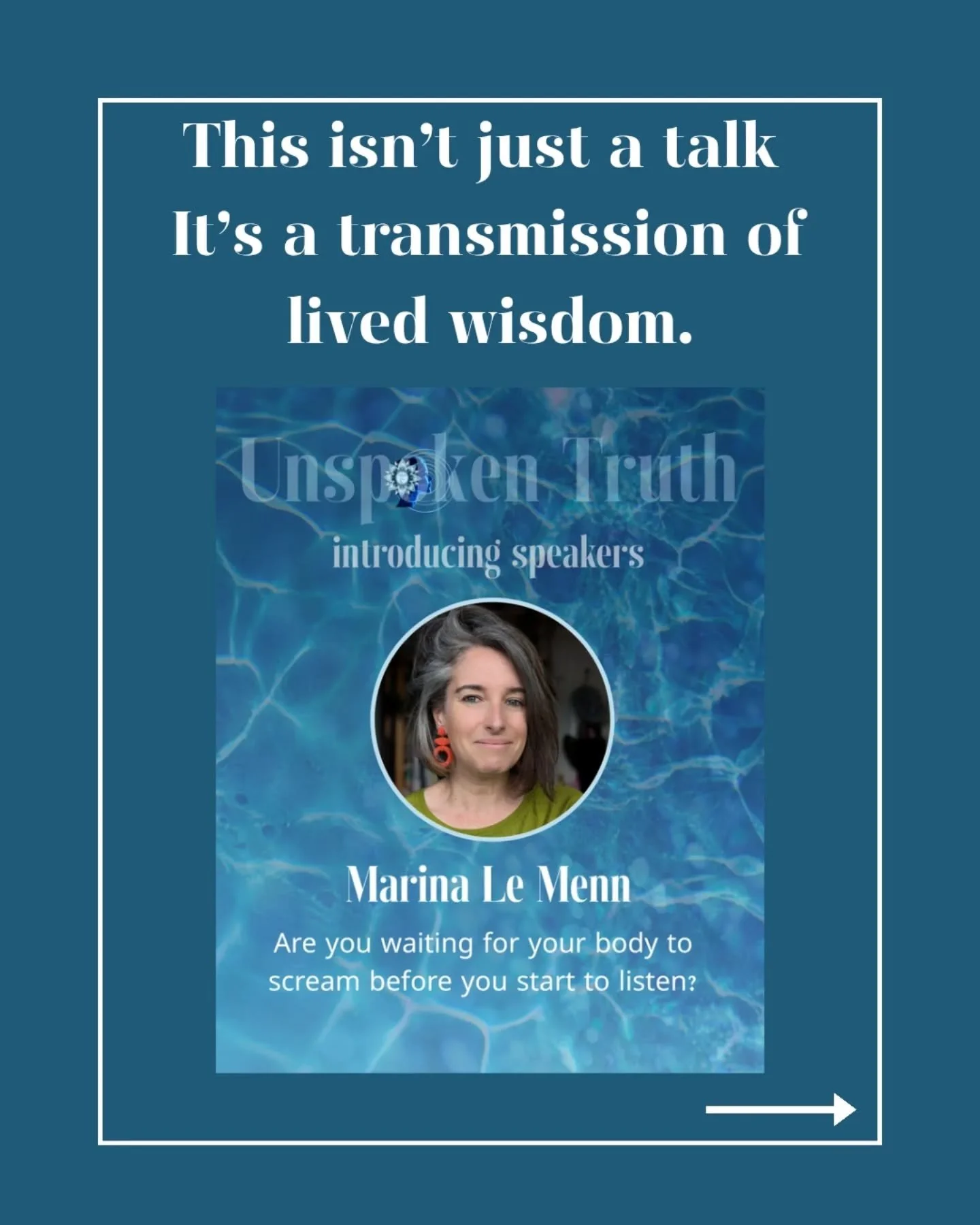 🔥 At the Unspoken Truth Summit, I&rsquo;m not giving a talk.

I&rsquo;m opening a portal.

A space of remembrance, reclamation, and radical embodiment.

Here&rsquo;s what I&rsquo;m bringing:

⚡️ The untold truth &mdash; the moment my body had to