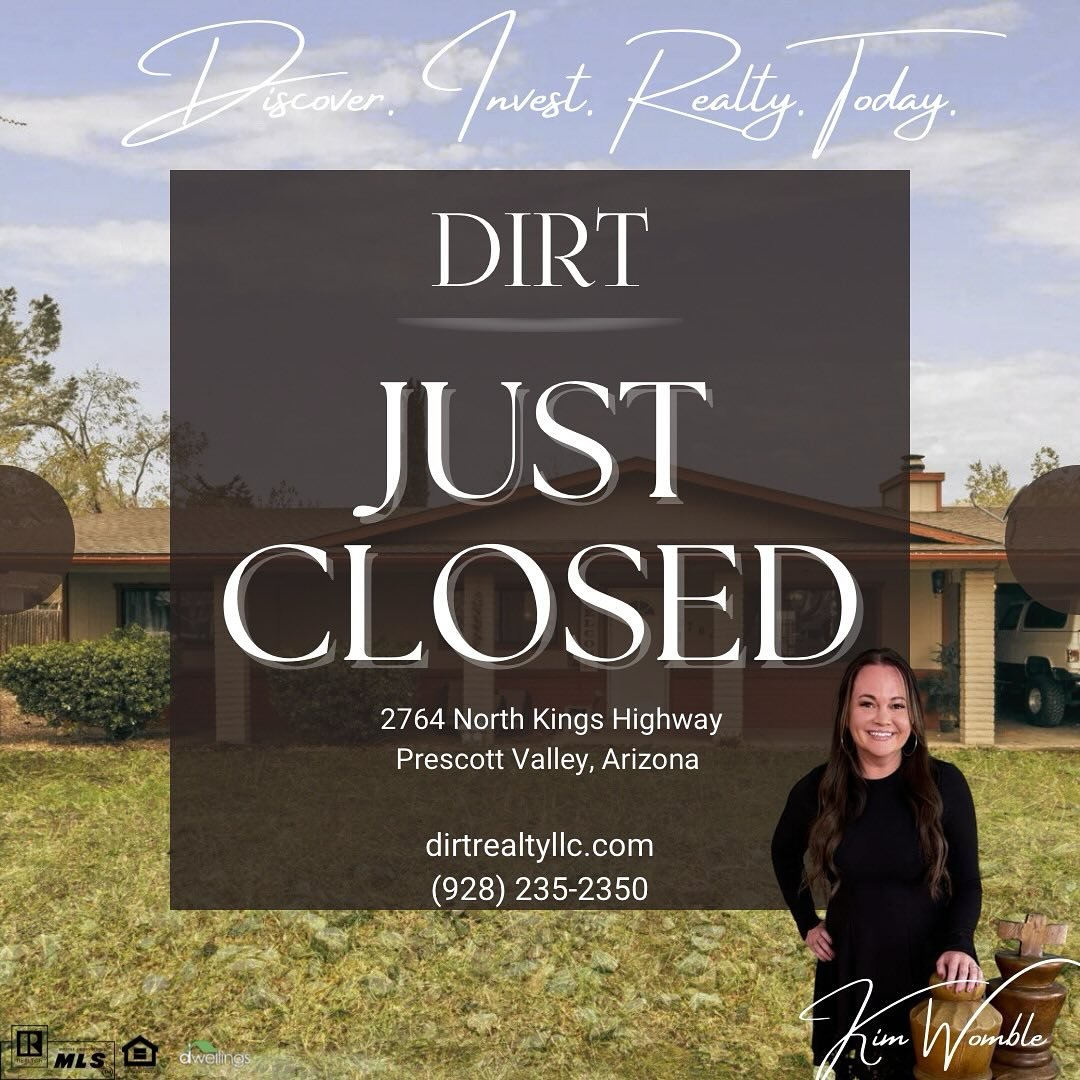 Happy to help another wonderful client find a great investment opportunity. Buy DIRT!!
