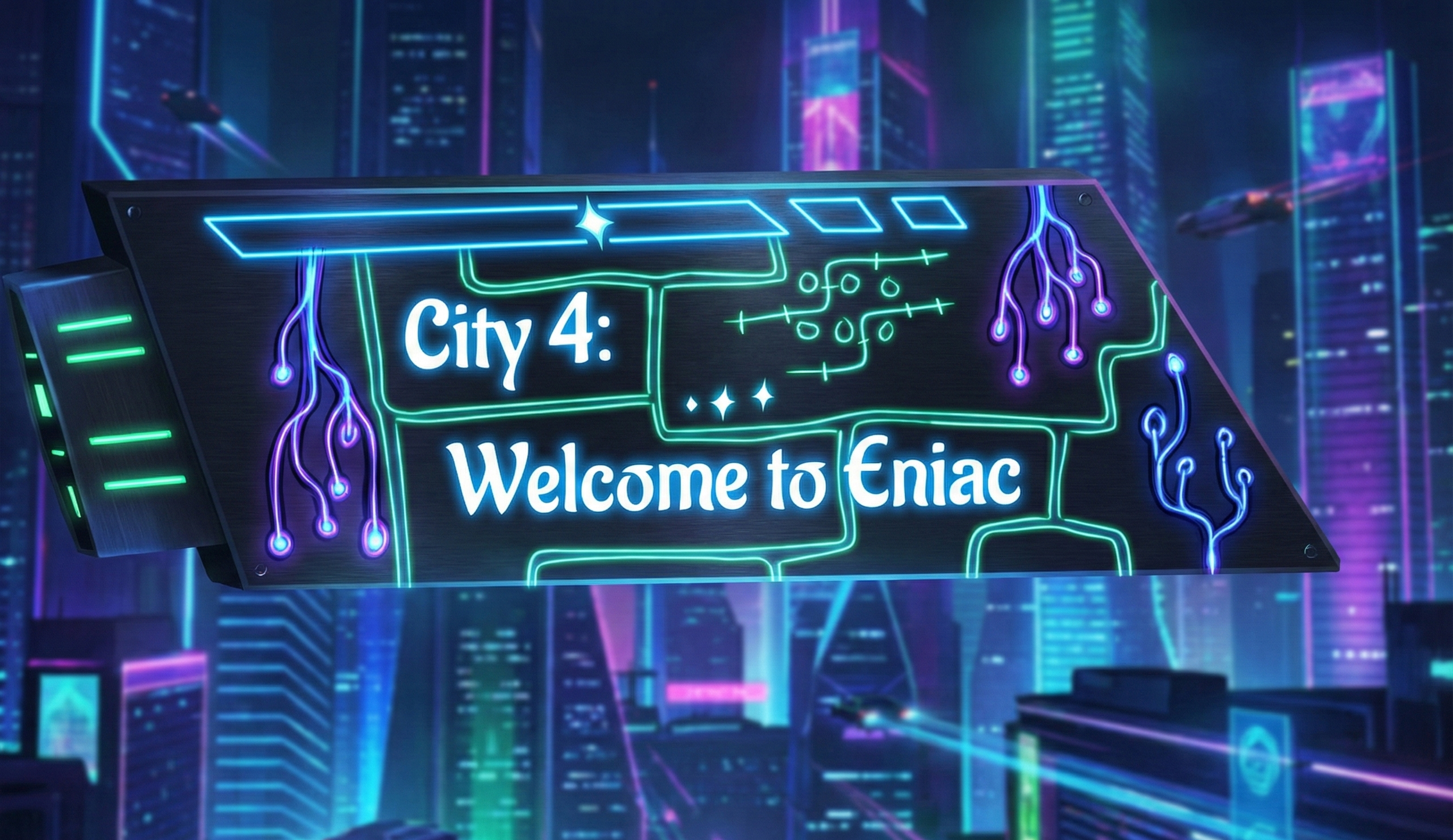 Eniac sign colorized