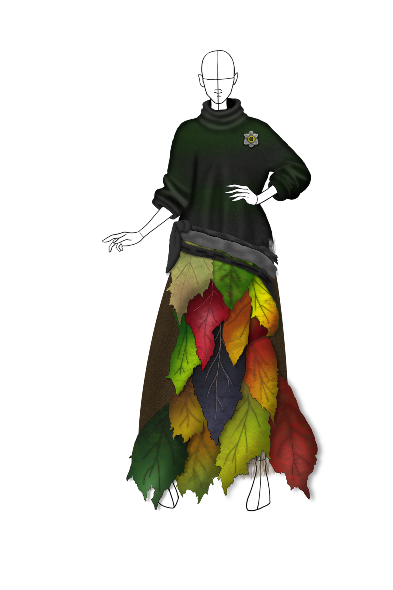 The final image is a re-tied version of the apron to the lower half of the body. It can be used as a blanket, but it is also absorbent and the kids love it.