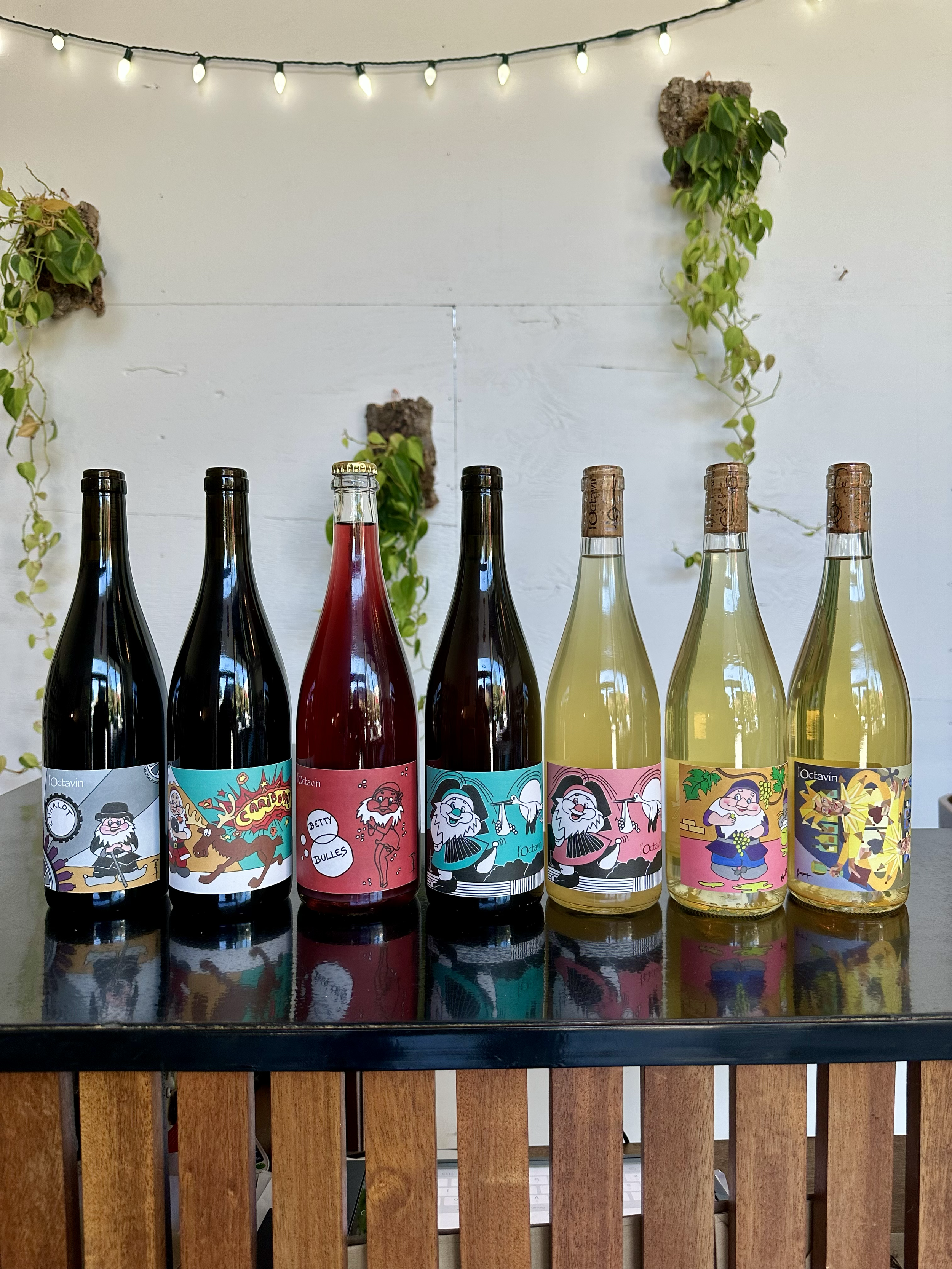 7 bottles of wine from cult-favorite natural wine producer Domaine de l'Octavin from Jura, France