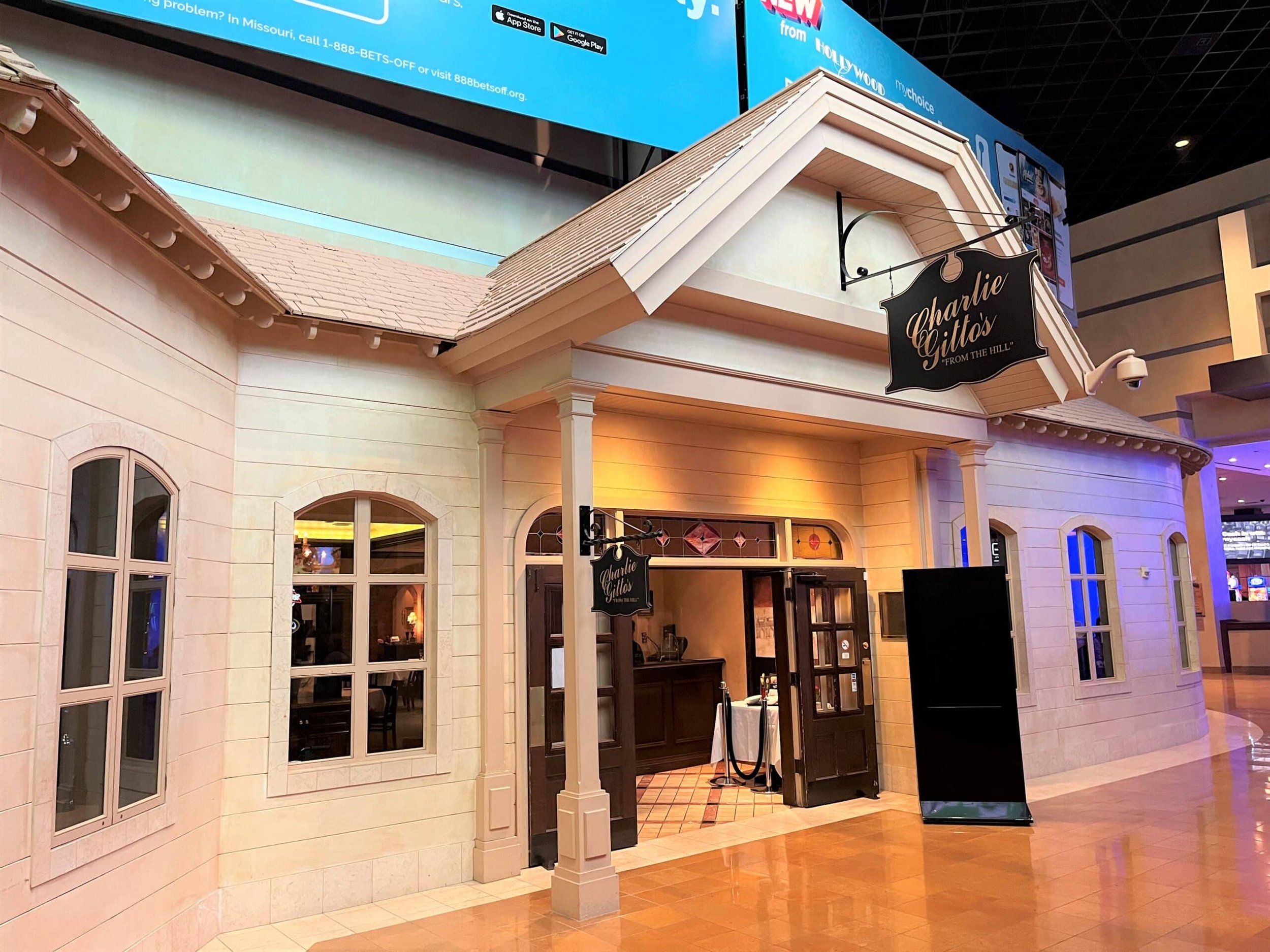 Exterior shot of Charlie Gitto's From the Hill at Hollywood Casino