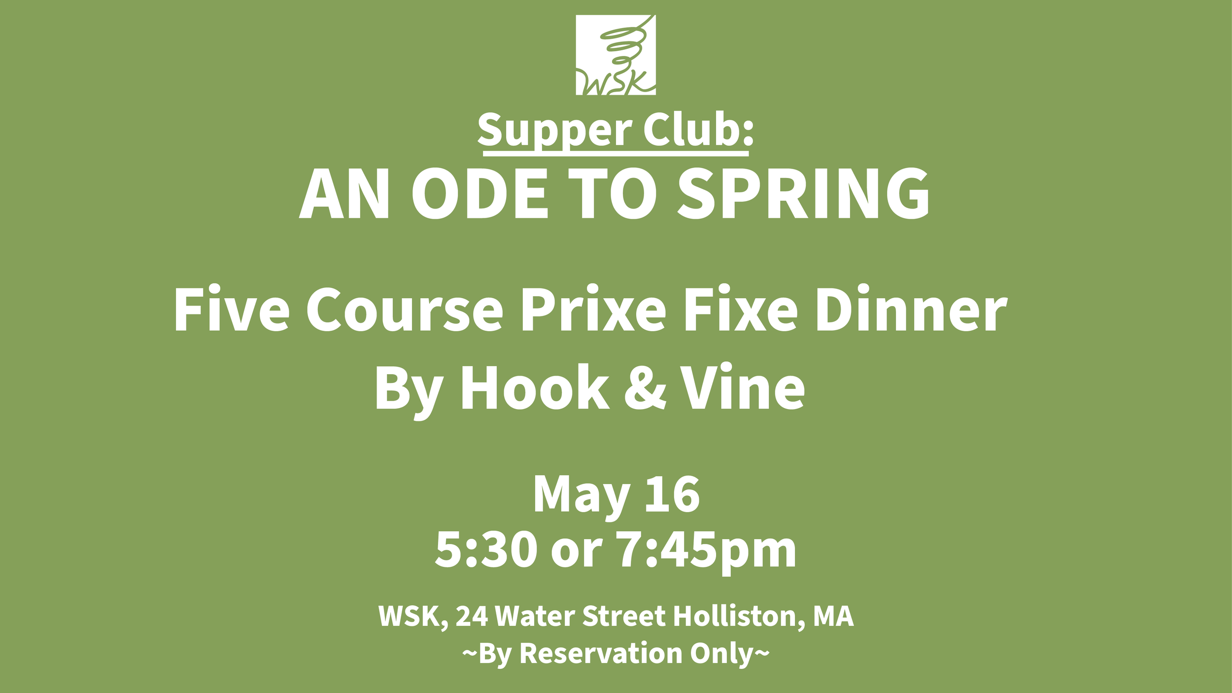 Supper Club: An Ode to Spring