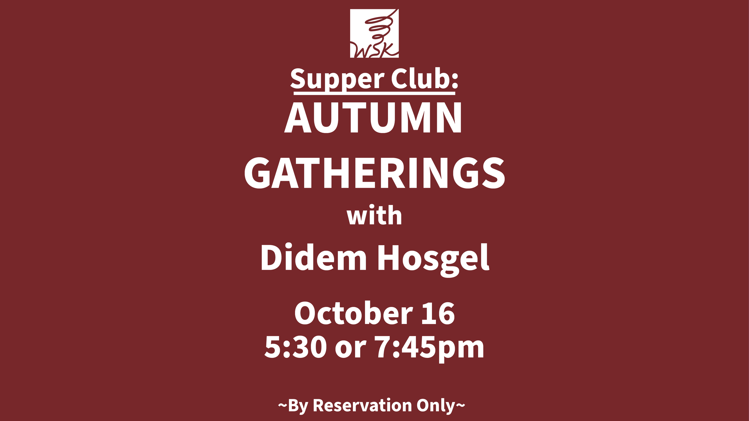 Supper Club: Autumn Gatherings