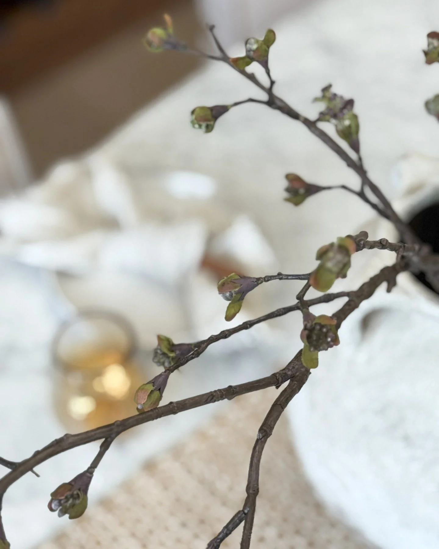 At the Whitmore project &mdash; sculptural branches and an artisanal vase capture the seasons restraint and refined simplicity. 
&bull;
&bull;
&bull;
&bull;
&bull;
#interiordesigner #transitionalinterior #elevatedinteriors #interiordesign #transition