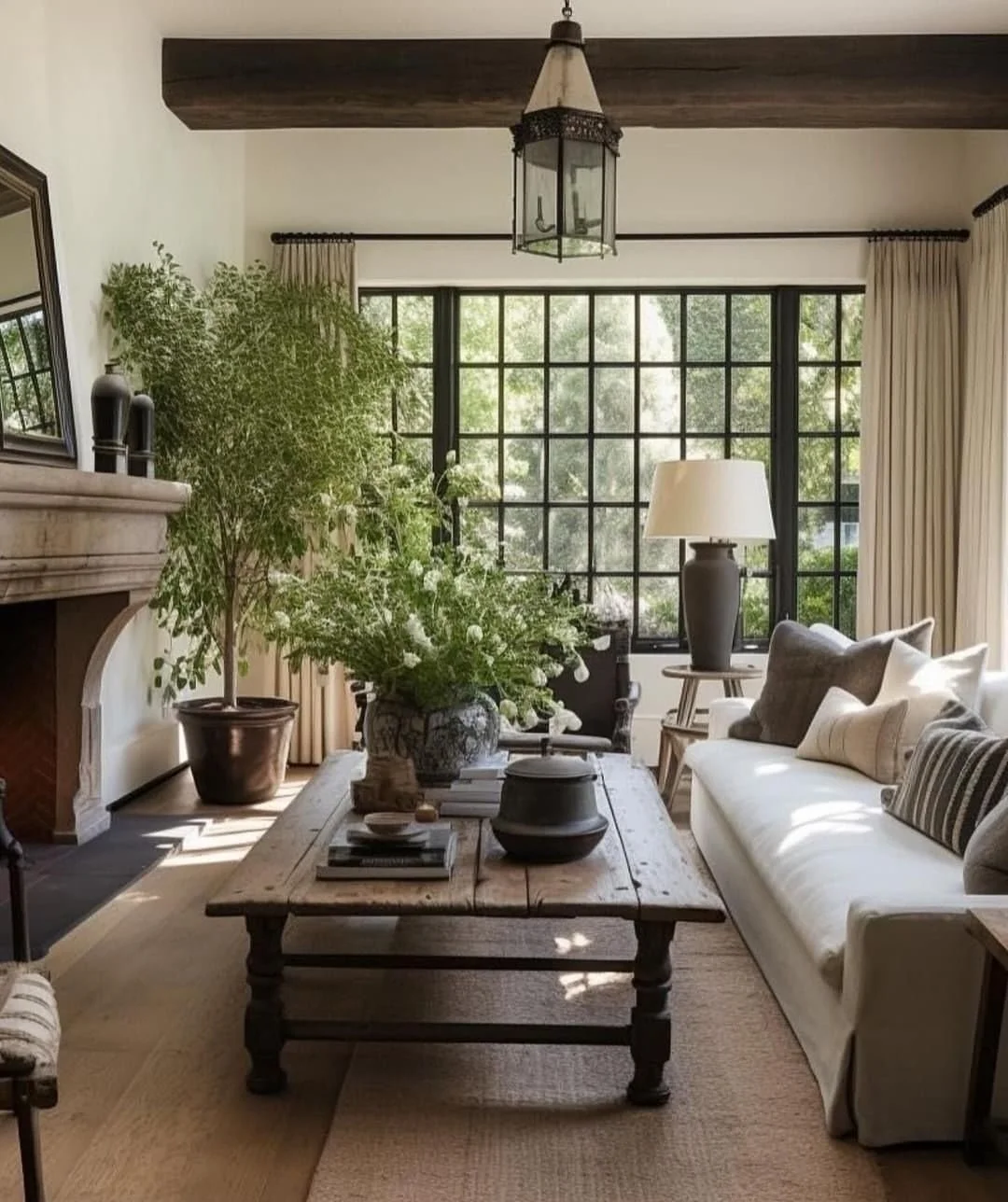 A mix of wood, linen, greenery, and soft light never goes out of style. The kind of room that feels calm the moment you walk in. 🤎

Let&rsquo;s bring your vision to life.
604-777-5653 | info@firstimpressiondesigns.com
&bull;
&bull;
&bull;
&bull;
&bu