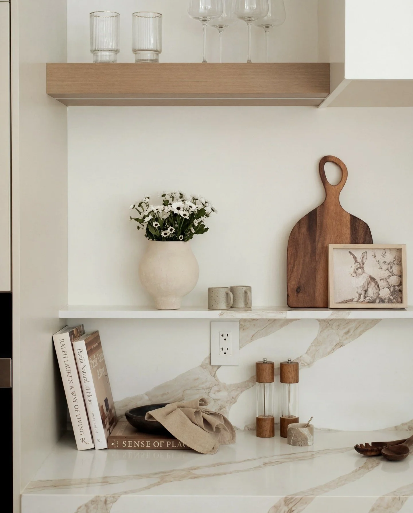 A subtle nod to the season. 🐰

Easter decor doesn&rsquo;t need to be elaborate to feel special. A small bunny illustration, fresh florals, and a few natural textures can bring a gentle sense of spring into the home while keeping the space calm and r