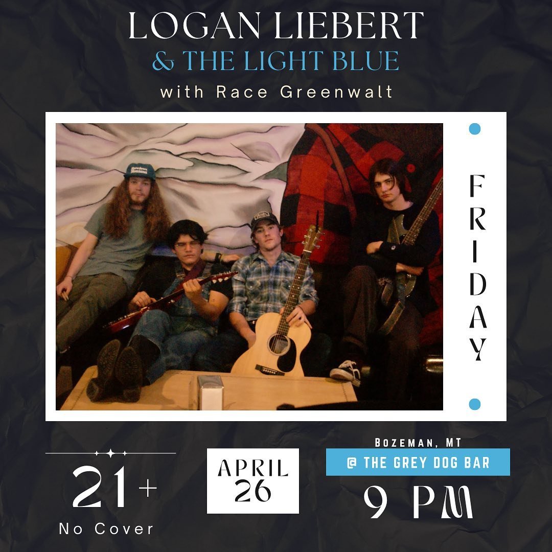 This Friday, Logan Liebert and the Light Blue will be playing with Race Greenwalt starting at 9pm 🔥