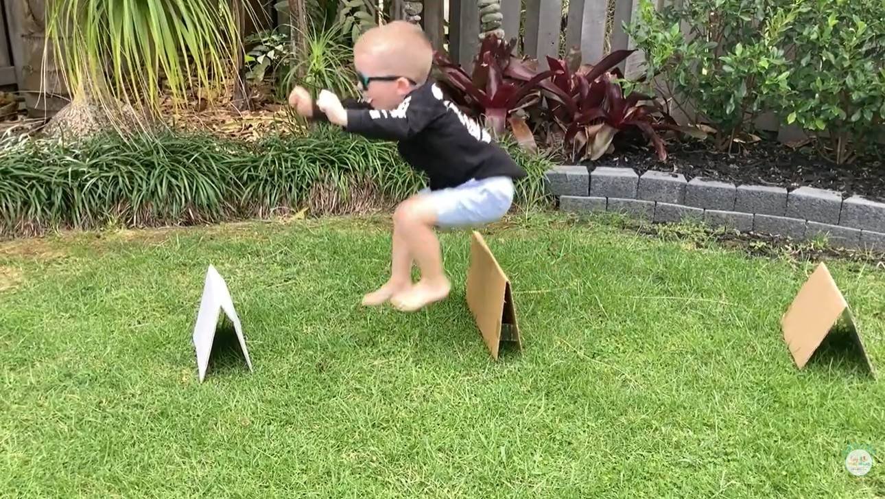 Cardboard hurdles for obstacle course.jpg