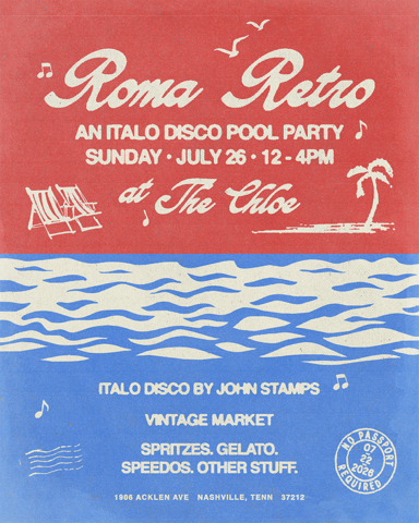 Roma Retro: An Italo Disco Pool Party 