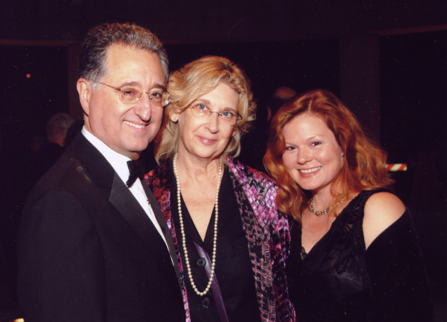 With Del Bryant and Jonell Mosser at a BMI dinner in Nashville
